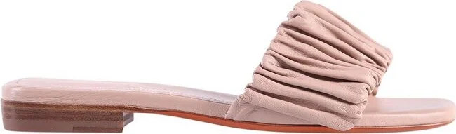 Santoni Ruched Detail Slip-On Slides