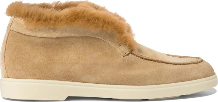 Santoni Shearling Ankle Boots