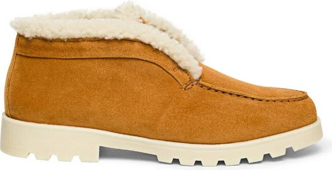 Santoni Shearling Ankle Boots