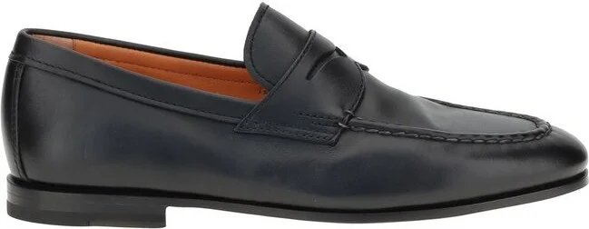 Santoni Slip-On Penny Loafers