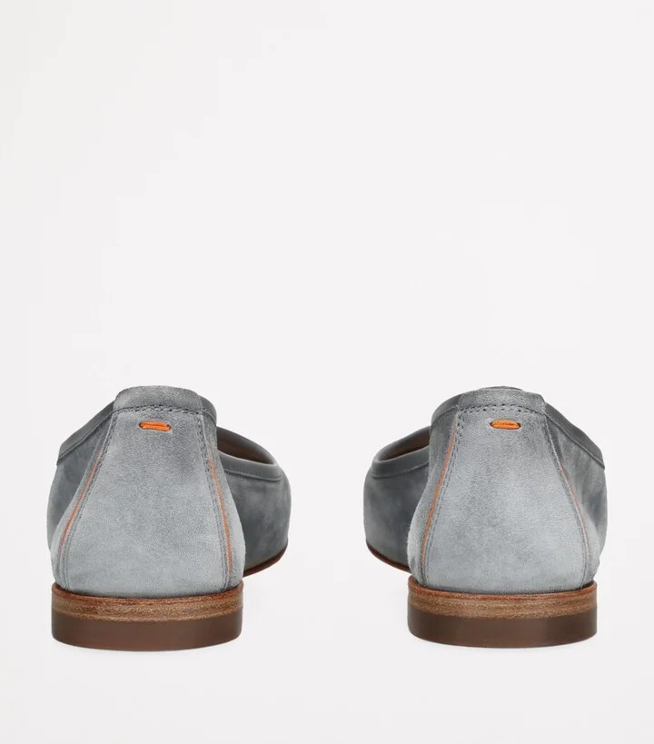 Santoni Suede Andrea Loafers - Image 2