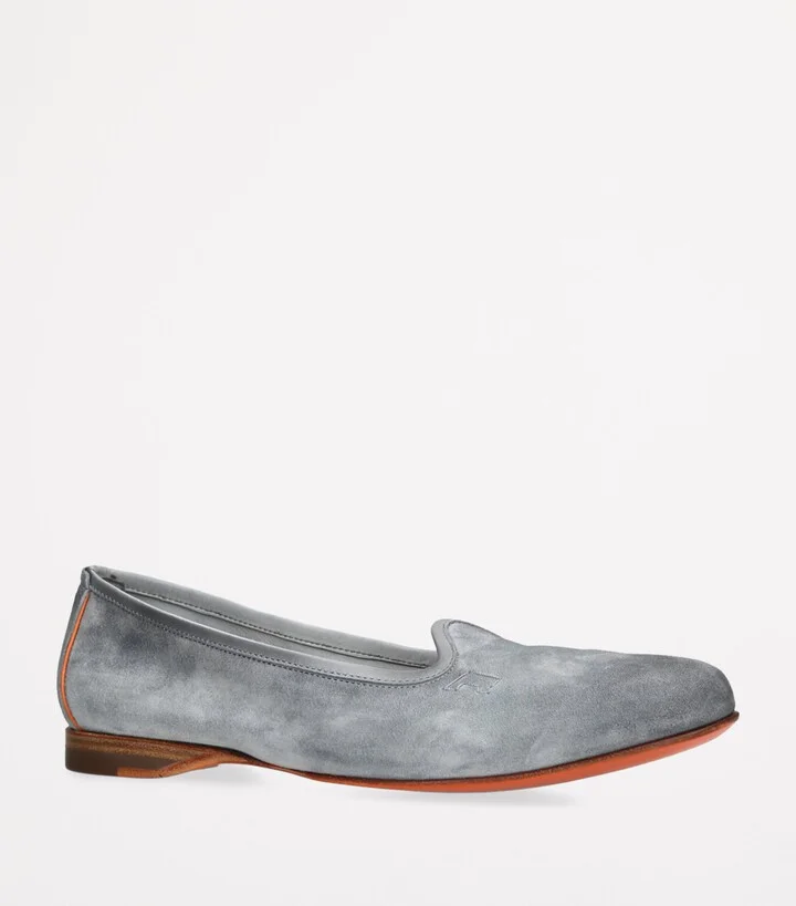Santoni Suede Andrea Loafers - Image 3