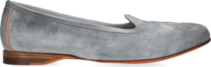 Santoni Suede Andrea Loafers