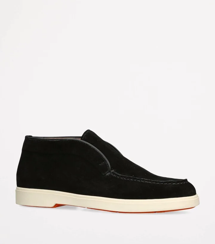 Santoni Suede Andvari Ankle Boots - Image 3