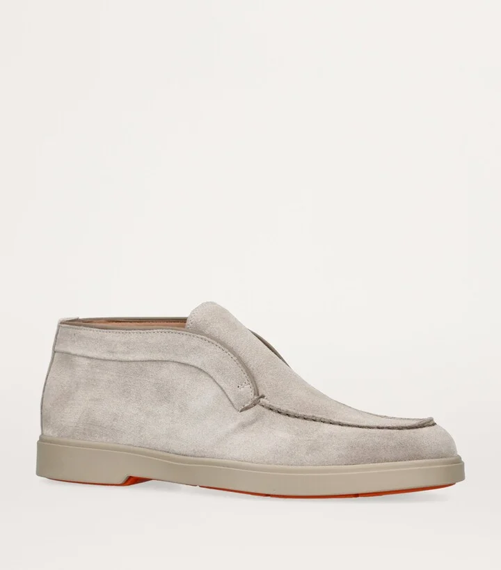 Santoni Suede Andvari Ankle Boots - Image 3