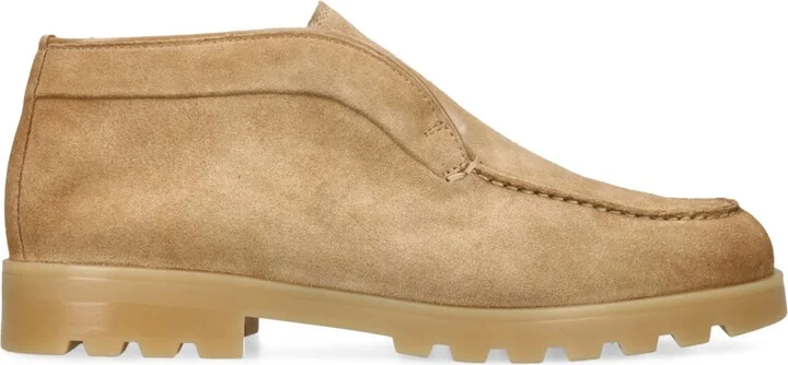 Santoni Suede Andvari Ankle Boots