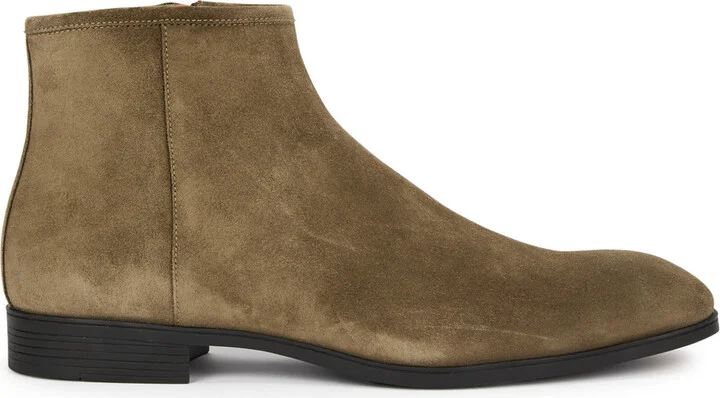 Santoni Suede Ankle Boots