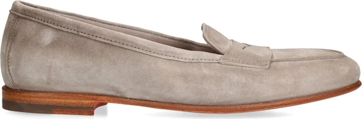 Santoni Suede Carla Loafers