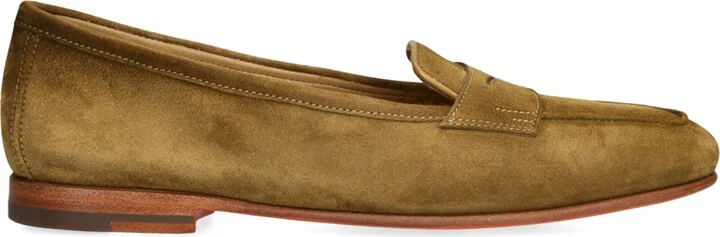 Santoni Suede Carla Loafers