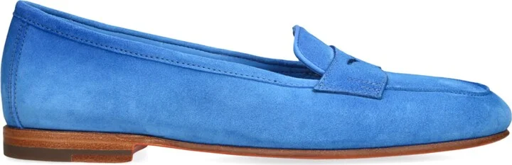 Santoni Suede Carla Loafers