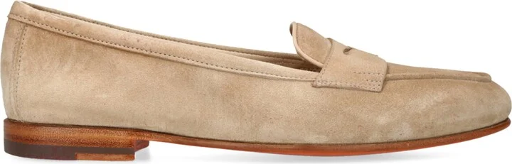 Santoni Suede Carla Loafers