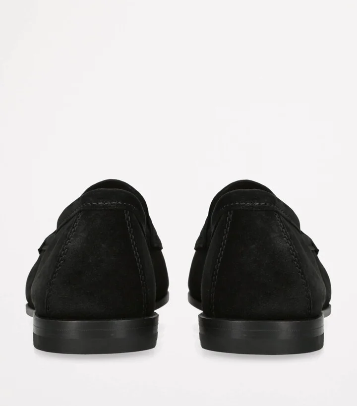 Santoni Suede Carlos Penny Loafers - Image 2