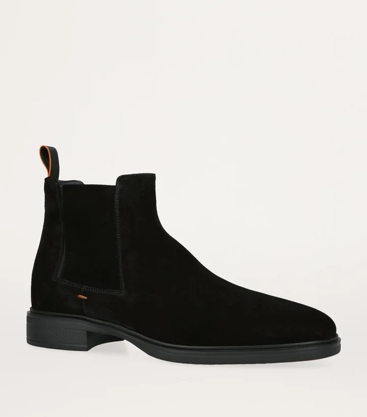 Santoni Suede Chelsea Boots - Image 3