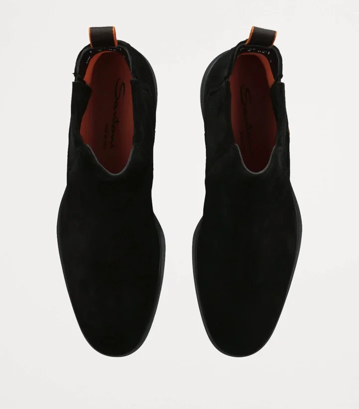 Santoni Suede Chelsea Boots - Image 4