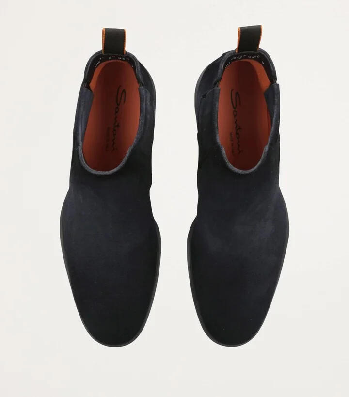 Santoni Suede Chelsea Boots - Image 4