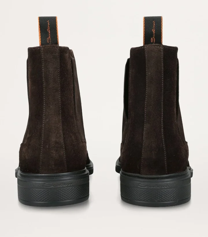 Santoni Suede Chelsea Boots - Image 2