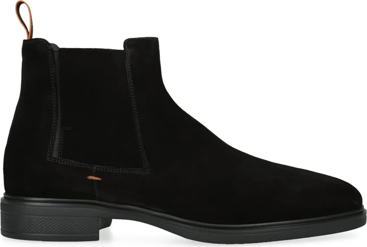 Santoni Suede Chelsea Boots