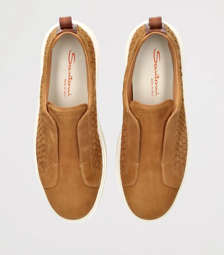 Santoni Suede Clean Icon Sneakers - Image 4