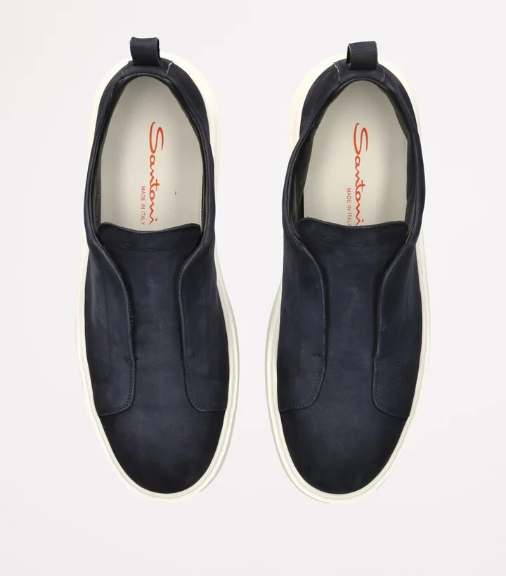 Santoni Suede Clean Icon Sneakers - Image 4