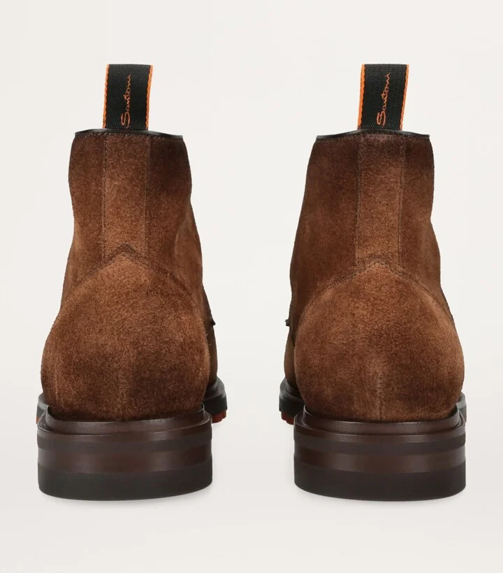 Santoni Suede Colin Lace-Up Boots - Image 2