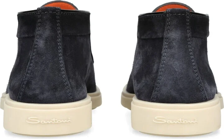 Santoni Suede Detroit High-Top Loafers - Image 2