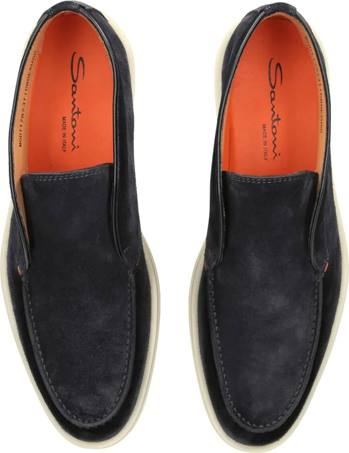 Santoni Suede Detroit High-Top Loafers - Image 4