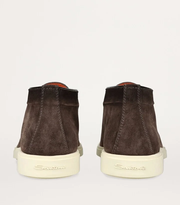 Santoni Suede Detroit High-Top Loafers - Image 2