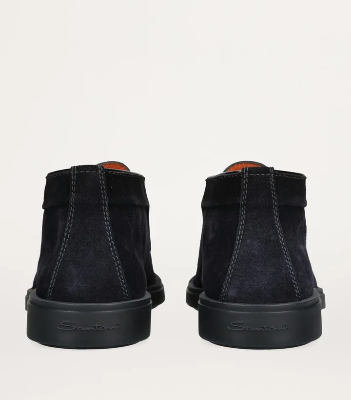 Santoni Suede Detroit High-Top Loafers - Image 2