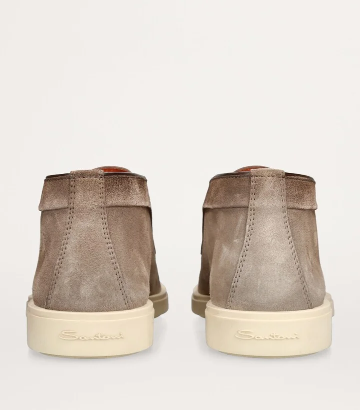 Santoni Suede Detroit High-Top Loafers - Image 2