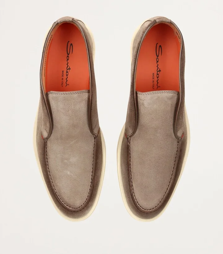 Santoni Suede Detroit High-Top Loafers - Image 4