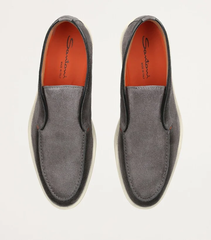 Santoni Suede Detroit Loafers - Image 4