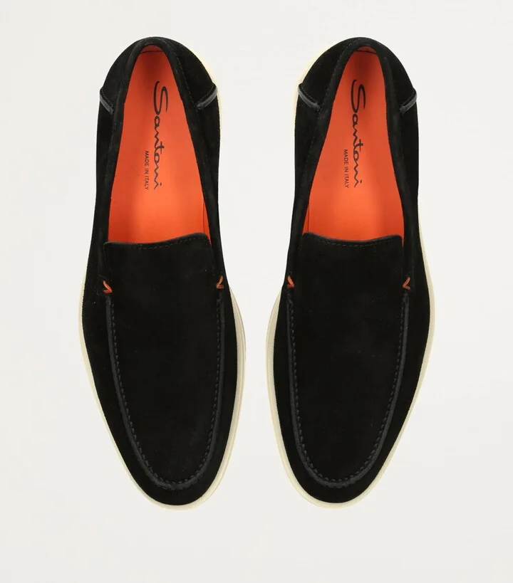 Santoni Suede Detroit Loafers - Image 4
