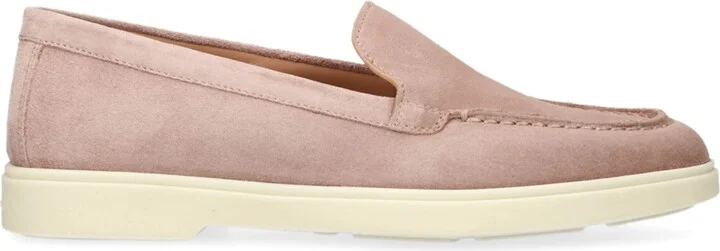 Santoni Suede Detroit Loafers