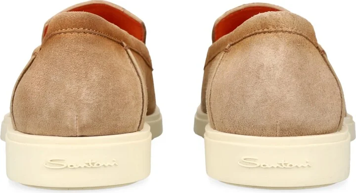 Santoni Suede Detroit Low-Top Loafers - Image 2