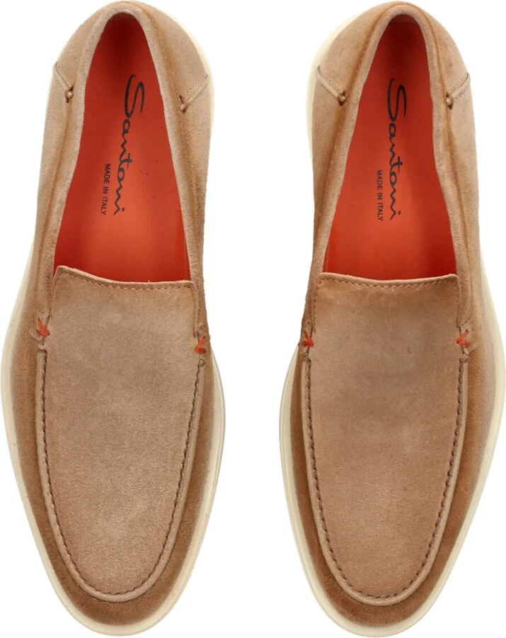 Santoni Suede Detroit Low-Top Loafers - Image 4