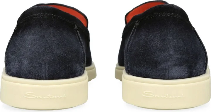 Santoni Suede Detroit Low-Top Loafers - Image 2
