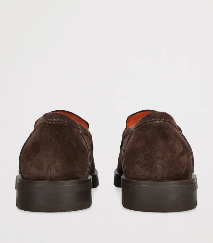 Santoni Suede Detroit Roccia Loafers - Image 2