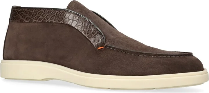 Santoni Suede Detroit Slip-On Sneakers - Image 3