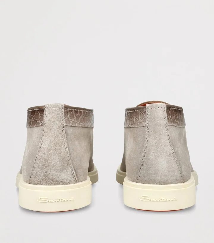 Santoni Suede Detroit Slip-On Sneakers - Image 2
