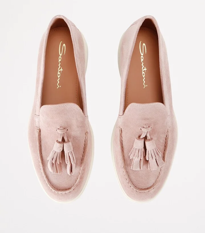 Santoni Suede Feudal Loafers - Image 4