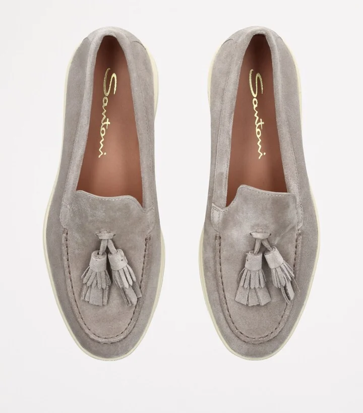 Santoni Suede Feudal Loafers - Image 4