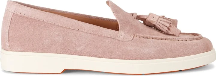 Santoni Suede Feudal Loafers