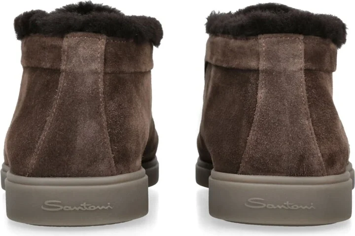 Santoni Suede Fortune Ankle Boots - Image 2