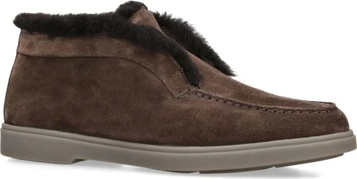 Santoni Suede Fortune Ankle Boots - Image 3