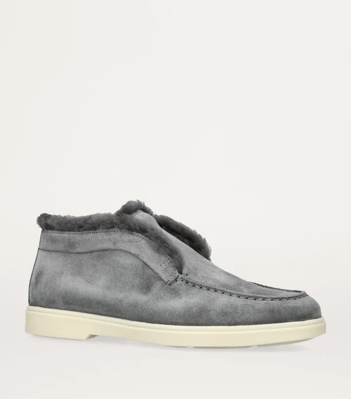Santoni Suede Fortune Ankle Boots - Image 3