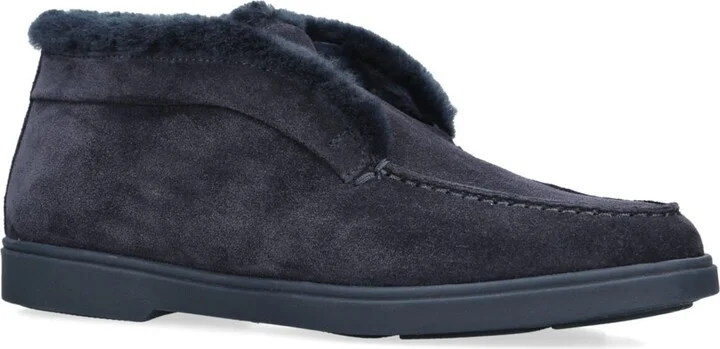 Santoni Suede Fortune Ankle Boots - Image 3
