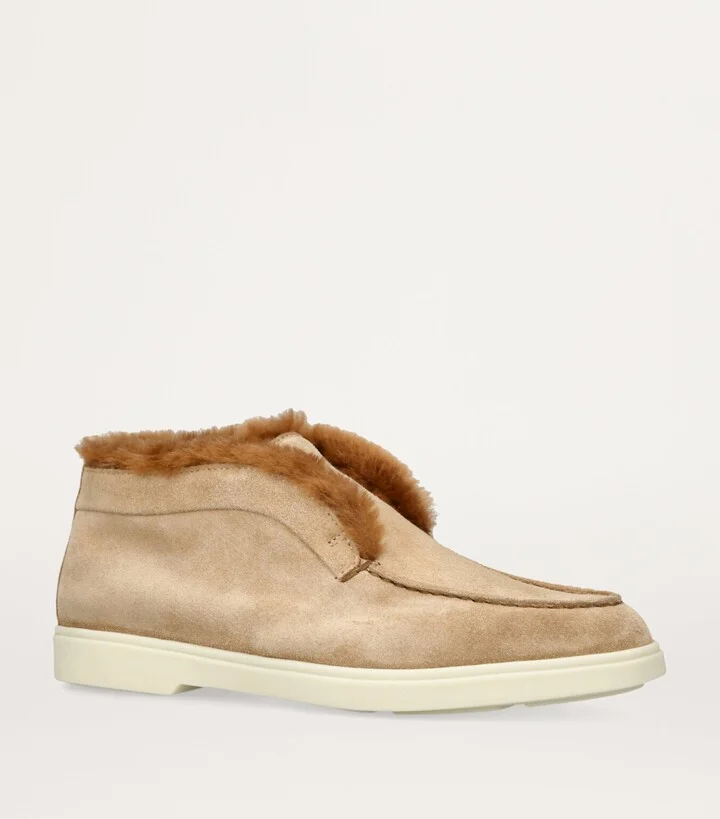 Santoni Suede Fortune Ankle Boots - Image 3