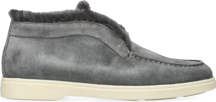 Santoni Suede Fortune Ankle Boots