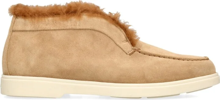 Santoni Suede Fortune Ankle Boots