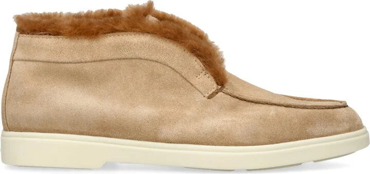 Santoni Suede Fortune Ankle Boots